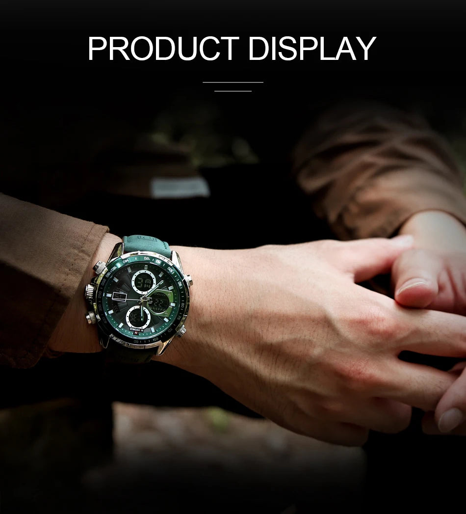 NAVIFORCE Men's Military Watch Multifunction Chronograph Sports 3ATM Waterproof with Alarm Day And Date Display Male Gifts Clock