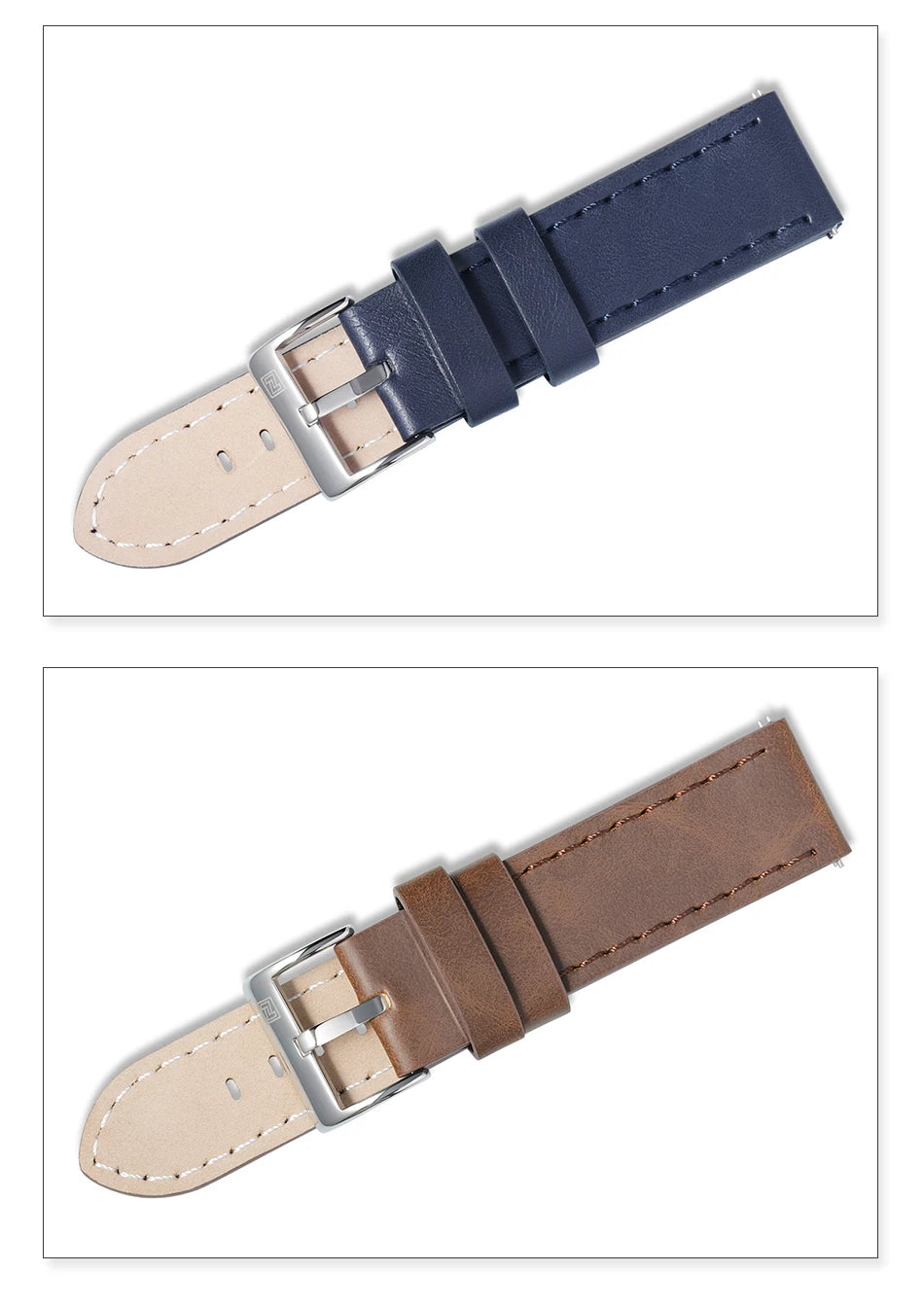 Genuine Leather Strap NAVIFORCE Watch Band 20mm Comfortable Waterproof Watchbands With Buckle Replacement Belt Watch Accessories