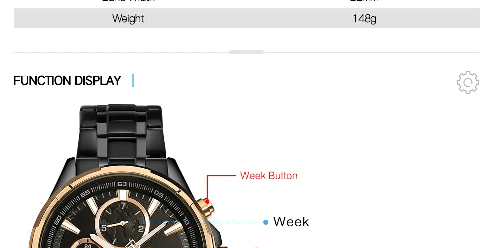 NAVIFORCE Classic Casual Business Male Watches Stainless Steel Waterproof Wristwatch Quartz Date Display Clock Relogio Masculino