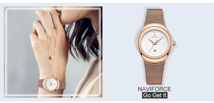 Men's Watches NAVIFORCE Brand Luxury Quartz Watch Man Leather Sport Wristwatches Waterproof Male Clock With Box Set For Sale
