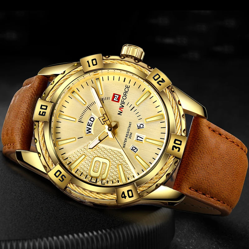 New NAVIFORCE Luxury Brand Men Fashion Watches Men's Waterproof Quartz Watch Male Clock With Box Set For Sale Relogio Masculino