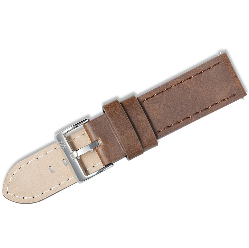 Genuine Leather Strap NAVIFORCE Watch Band 20mm Comfortable Waterproof Watchbands With Buckle Replacement Belt Watch Accessories