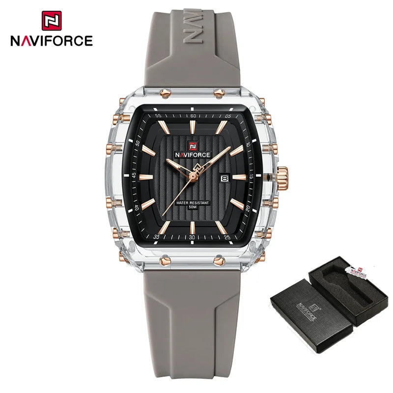 NAVIFORCE Women Watch Luxury Brand Fashion Simple Quartz Calendar Ladies Watch Waterproof Wristwatch Lady Clock Relogio Feminino