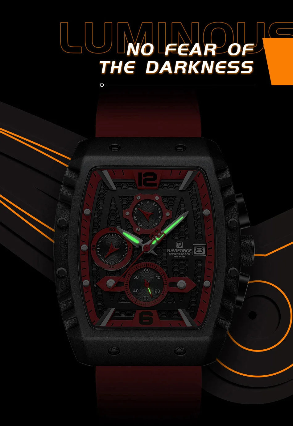 2023 Top Brand NAVIFORCE New Men's Luxury Watches Casual Sport Quartz Wristwatches Business Male Waterproof Chronograph Clock
