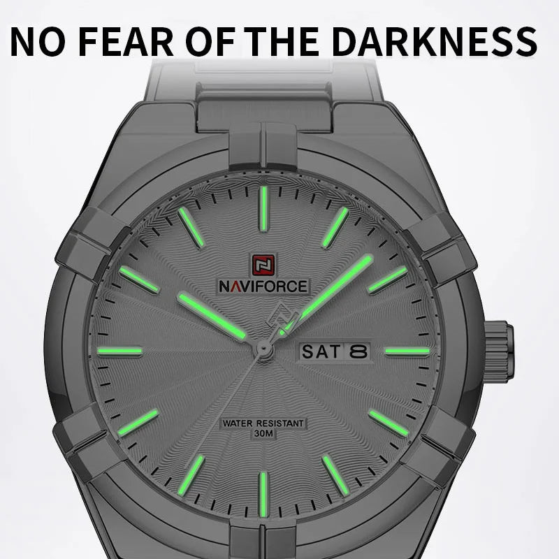 2023 Top Brand NAVIFORCE Men's Watches Fashion Casual Quartz Wristwatch Stainless Steel Waterproof Clock Relogio Masculino