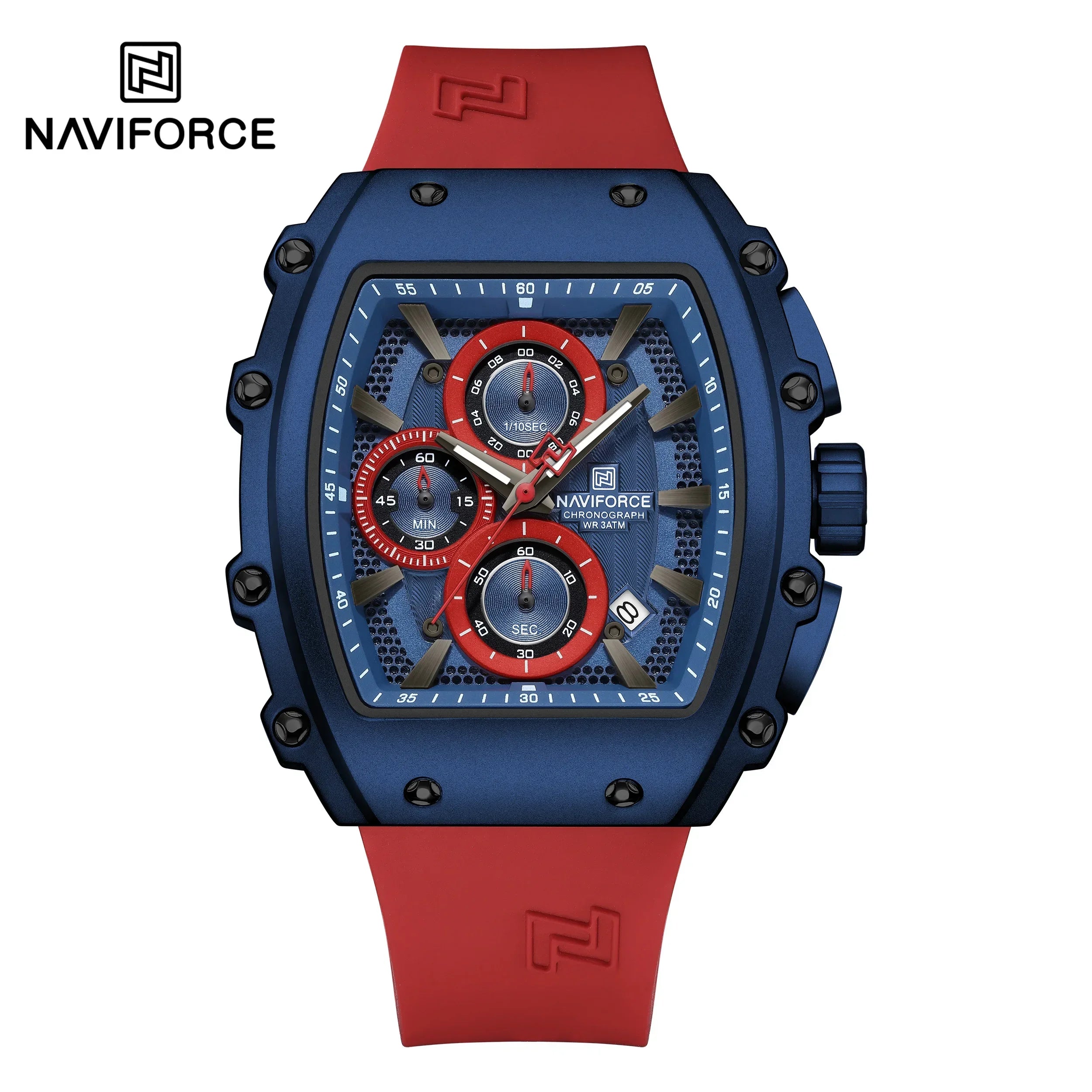 NAVIFORCE Luxury Men's Watch Quartz 30M Waterproof Chronograph Bucket with Night Light Display Sports Business Relogio Masculino