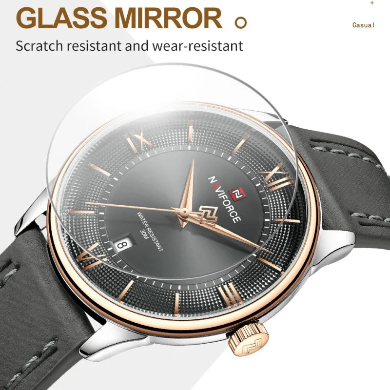 NAVIFORCE 2025 High Quality Men's Luxury Quartz Wristwatch Sports Date Waterproof Fashion Clock Top Brand Male Relogio Masculino