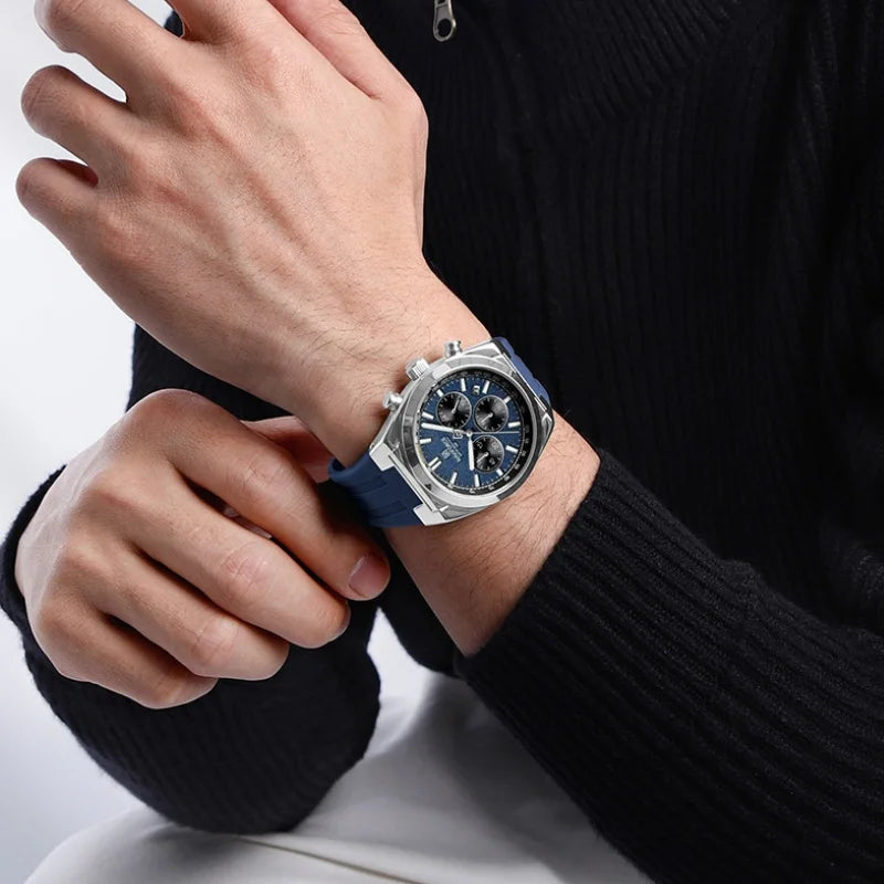 NAVIFORCE Man's Watch Quartz Chronograph 24 Hours Date Display Waterproof Male Fashion Luxury Business Sport Wristwatch Gift Box