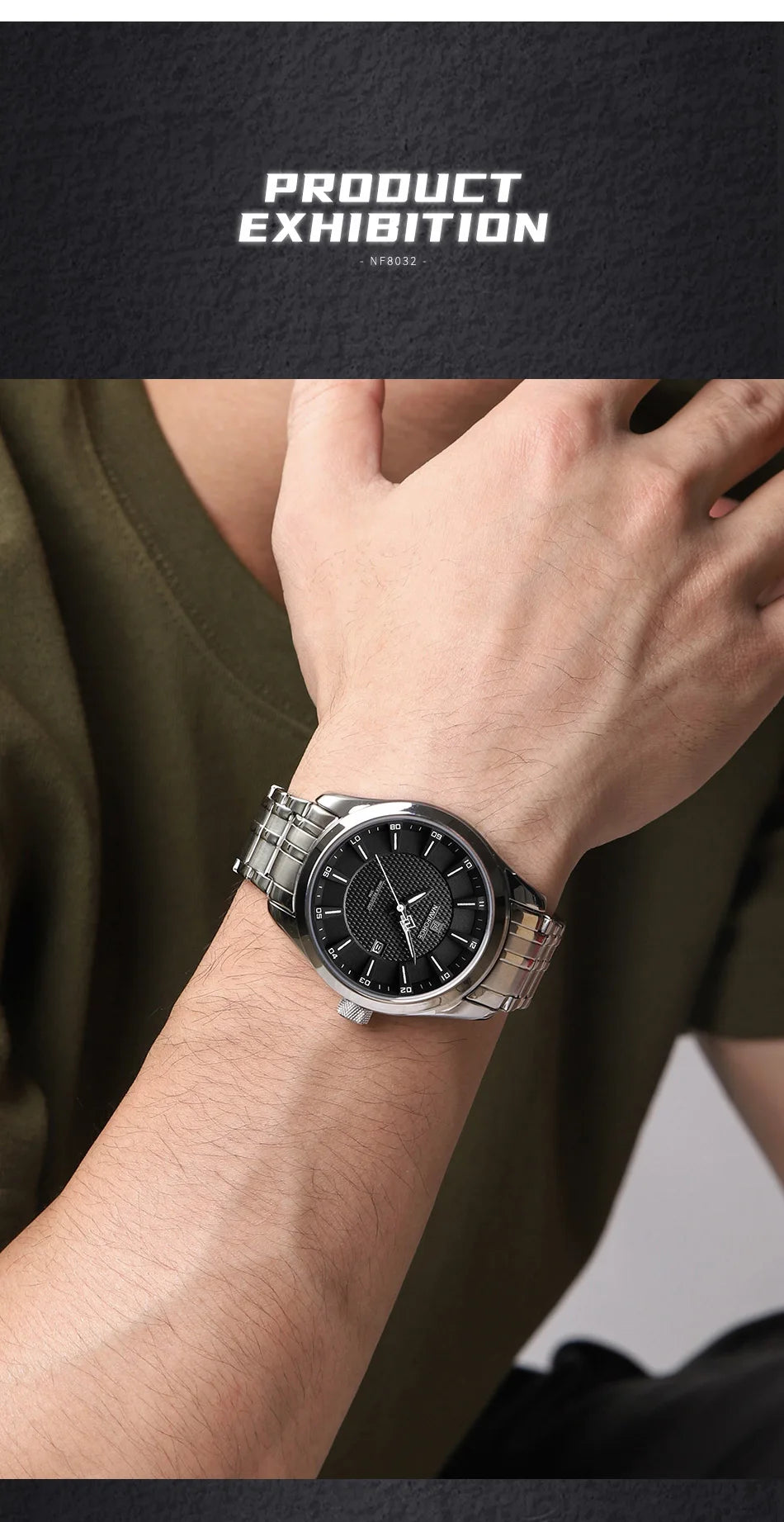 NAVIFORCE Brand 2023 New Design Men's Quartz Wristwatches Stainless Steel Strap Waterproof Watch Male Date Clock Reloj Hombre