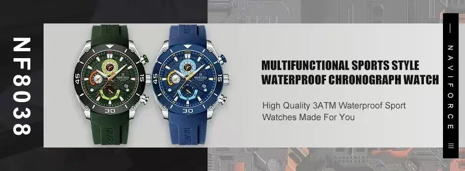 NAVIFORCE Male Quartz Dual Display Clocks Waterproof Luminous Stainless Steel Strap Watches Men Mature Style Wristwatch Gift Box