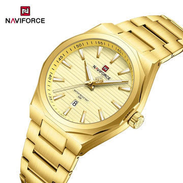 NAVIFORCE Fashion Waterproof Quartz Wristwatch Luminous Point Men Watch Date Display Sports Clock Man Watches Relogio Masculino