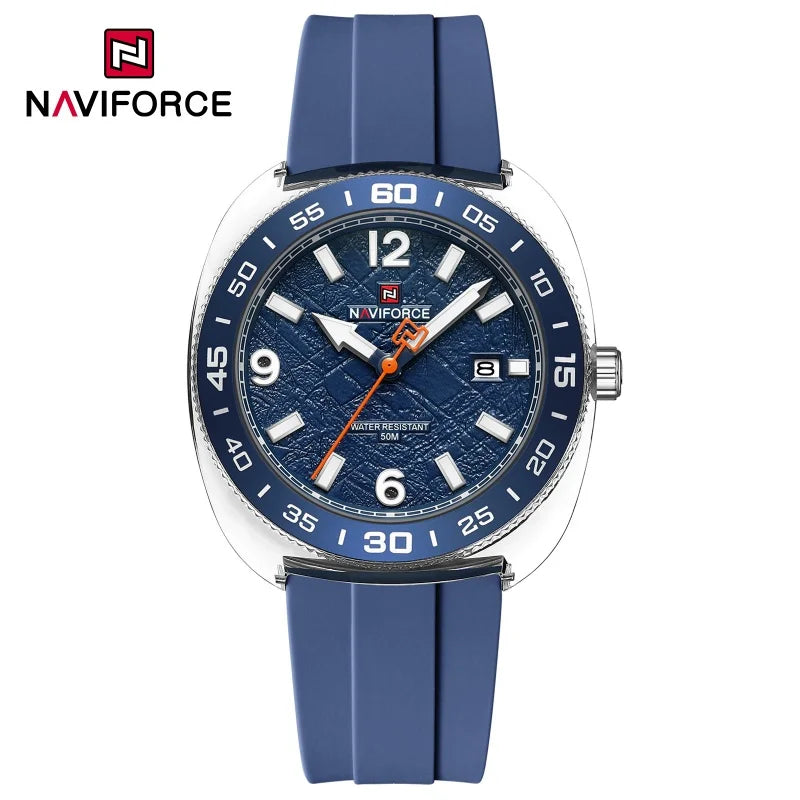 NAVIFROCE Classic Men's Watches Luminous Points Sports 50M Waterproof Watch Calendar Quartz Clock Men's Gift Relogio Masculino