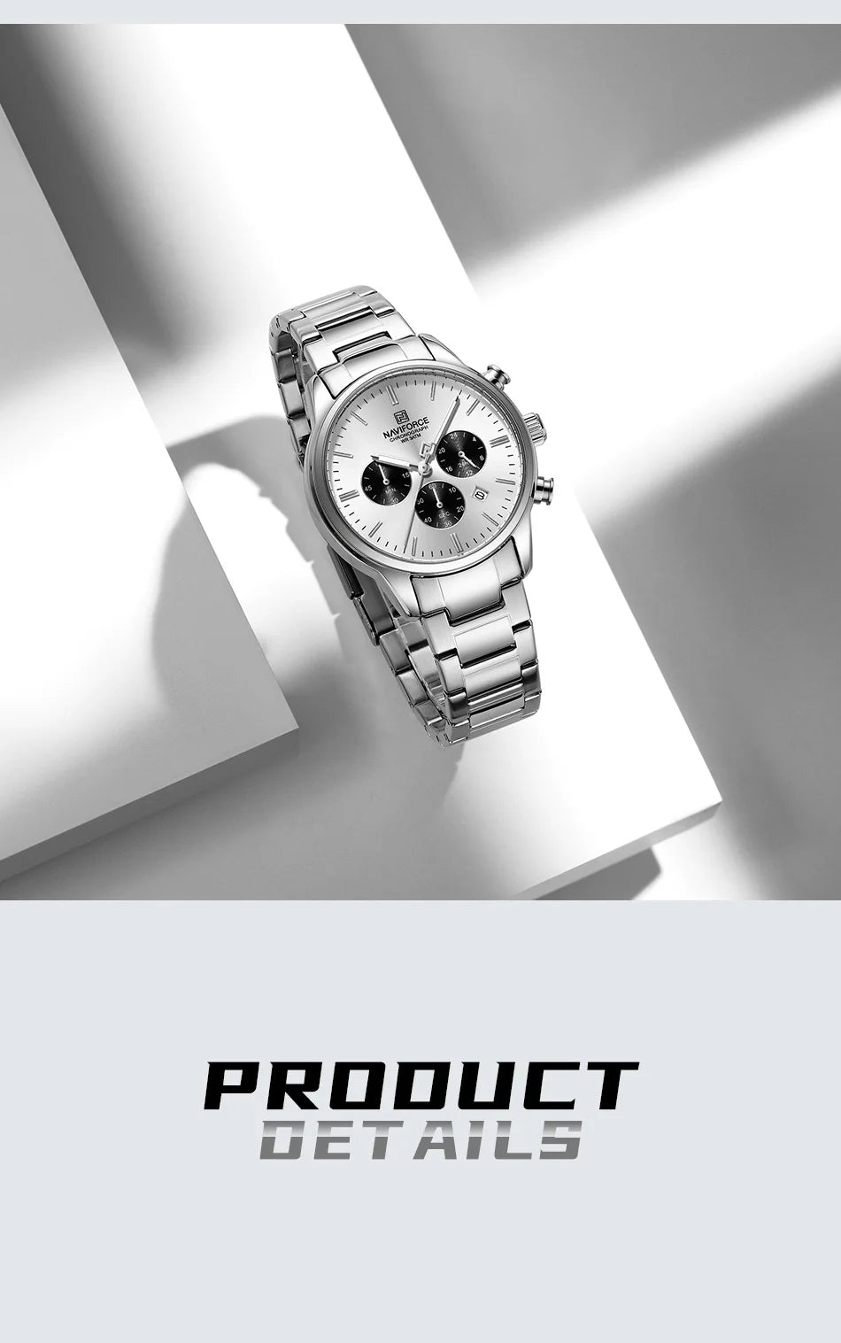 NEW NAVIFORCE Fashion Men's Watch Luxury Waterproof Male Quartz Wristwatch 24 Hour Date Display Male Chronograph Luminous Clock