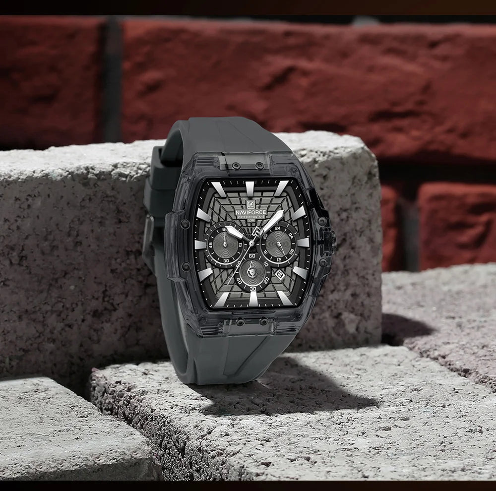 2026 New NAVIFORCE Mens Watches Top Brand Luxury Steel Mutifunction Chronograph Watch for Men Fashion Sports Quartz Men Clock