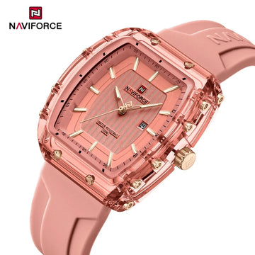 NAVIFORCE Women Watch Luxury Brand Fashion Simple Quartz Calendar Ladies Watch Waterproof Wristwatch Lady Clock Relogio Feminino