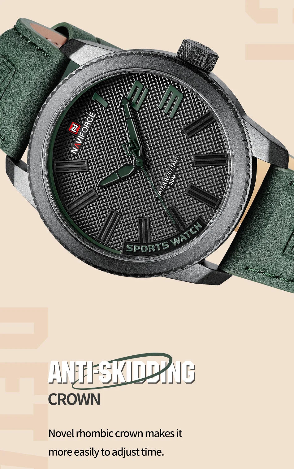 NAVOFORCE 2022 New Watch Men Leather Men's Casual Business Male Watch Waterproof Sport Wristwatch Hot Sale Relogio Masculino