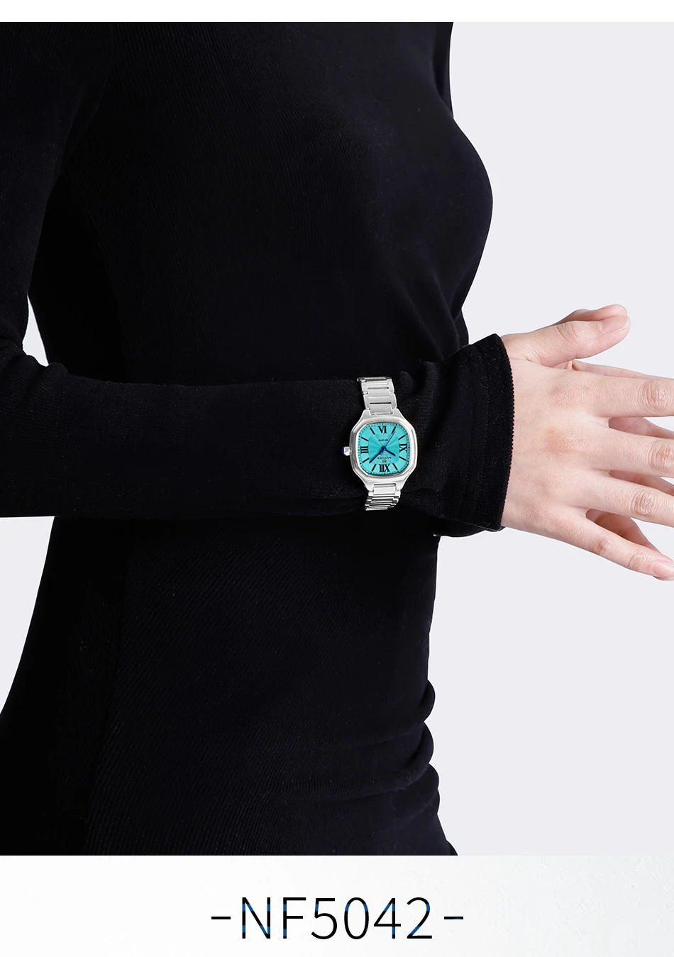 NAVIFORCE Women's Casual Watch Stainless Steel Bracelet Fashion Business Waterproof Quartz Wristwatches Ladies' Relogio Feminino