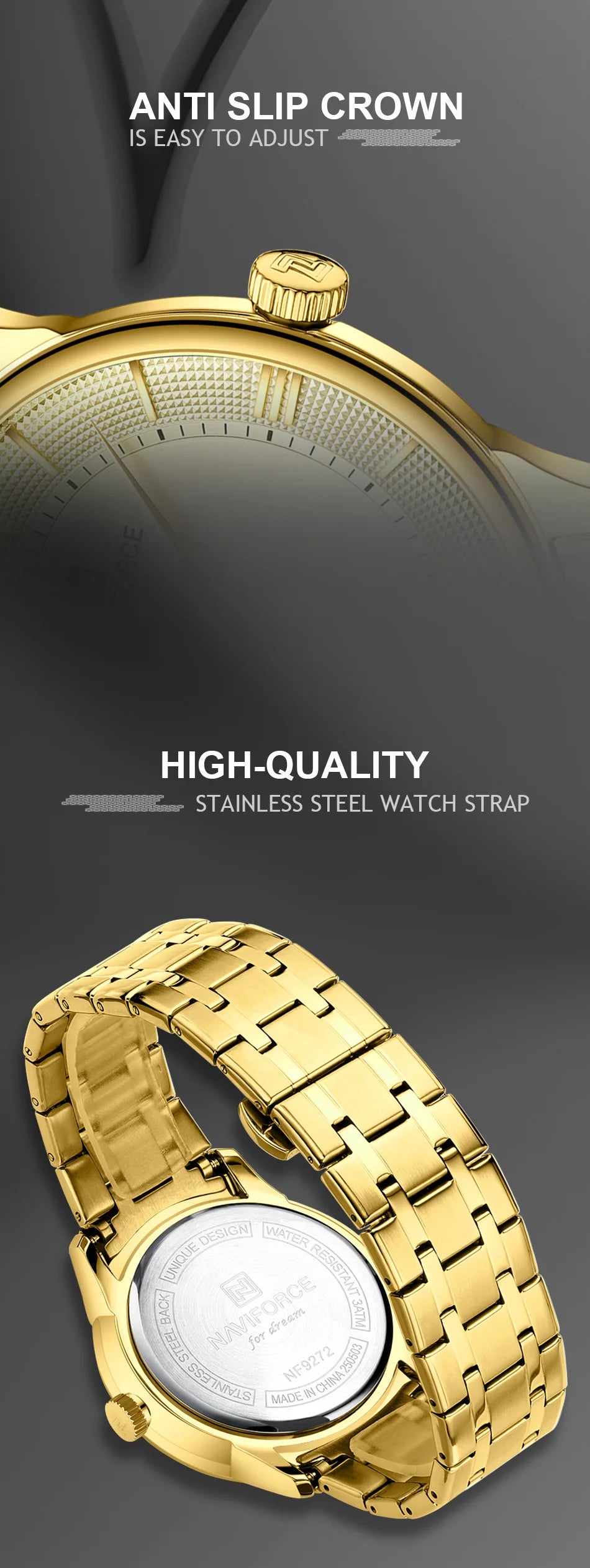 Top Brand NAVIFORCE Men's Watches Stainless Steel Week Date Clock Waterproof Luxury Male Quartz Wristwatches Relogio Masculino