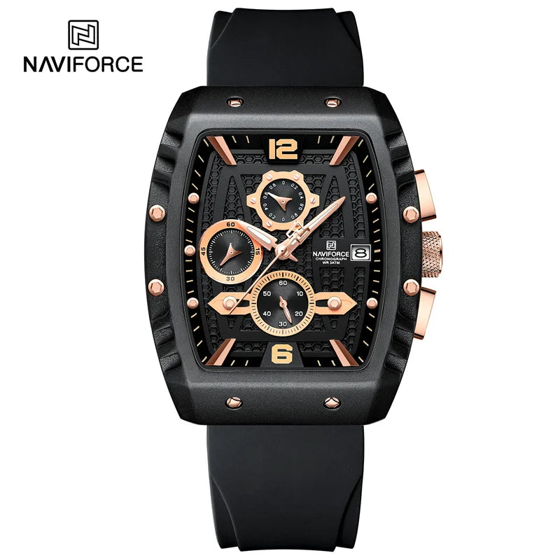 2024 Top Brand NAVIFORCE New Men Luxury Watches Chronograph Sport Quartz Wristwatch Waterproof Luminous Date Clock Reloj Hombre