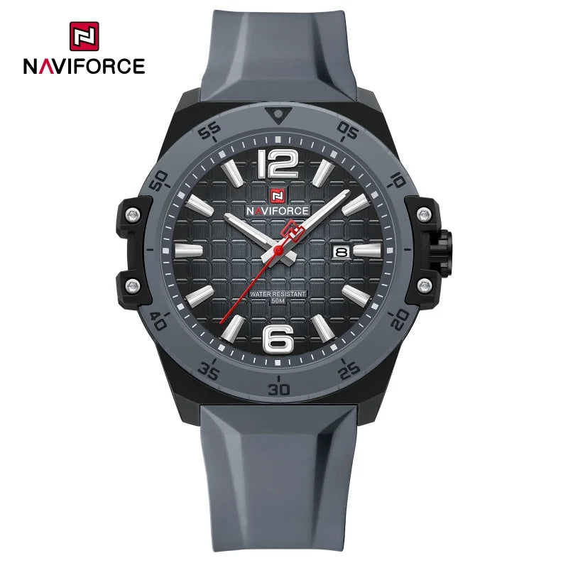 NAVIFORCE Brand 2025 Fashion Men's Watch Sport Military Calendar Quartz Wristwatches Male Luminous 5ATM Waterproof Male Clock