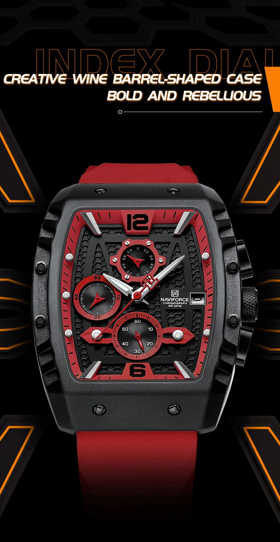 2023 Top Brand NAVIFORCE New Men's Luxury Watches Casual Sport Quartz Wristwatches Business Male Waterproof Chronograph Clock