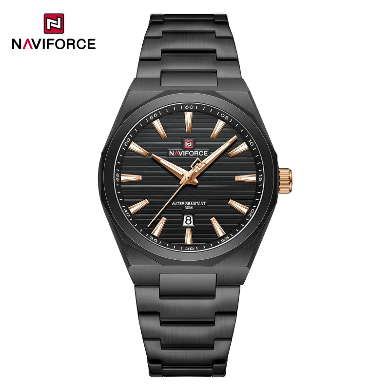 NAVIFORCE Fashion Waterproof Quartz Wristwatch Luminous Point Men Watch Date Display Sports Clock Man Watches Relogio Masculino