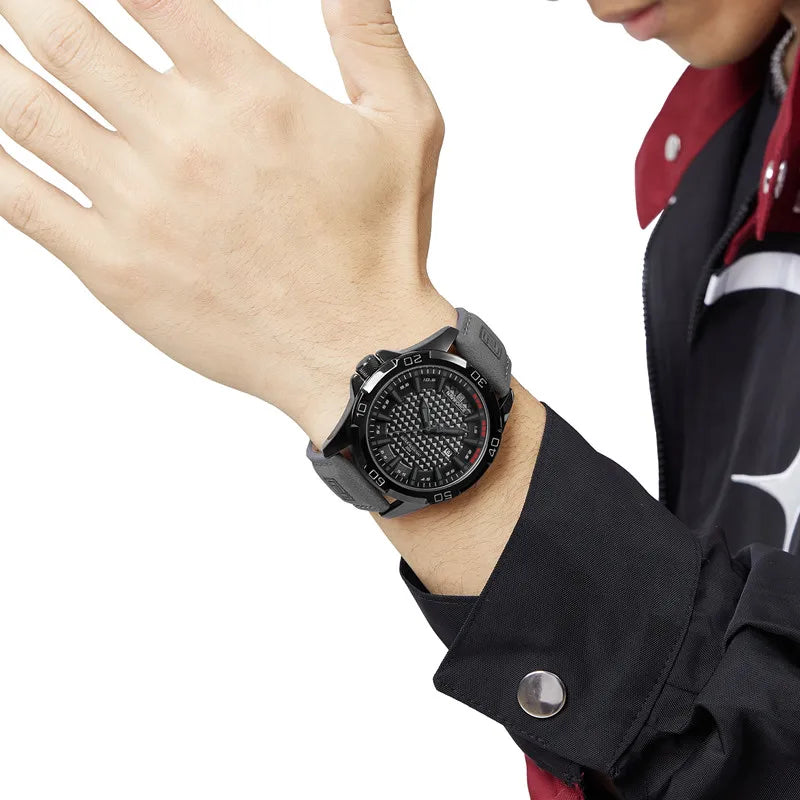 Original Brand Naviforce High Quality Men's Watches Leather Strap Male Waterproof Wristwatch Quartz Date Clock RelogioMasculino