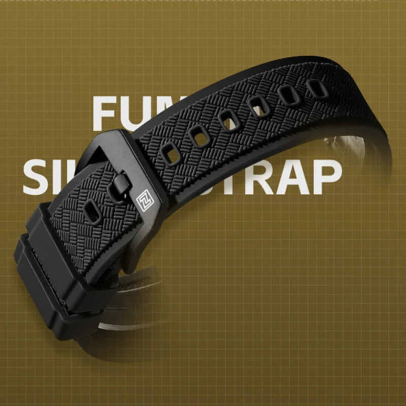 NAVIFORCE Men's Watch 30M Waterproof Quartz Calendar Silicone Strap Luminous Casual Sport Simple Fashion Man Wristwatch Gift Box