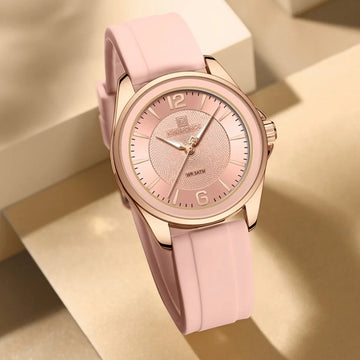 NAVIFORCE Luxury Sport Watch for Women Elegant Waterproof Wristwatch with Comfortable Silicone Strap Fashion Ladies Dress Clock