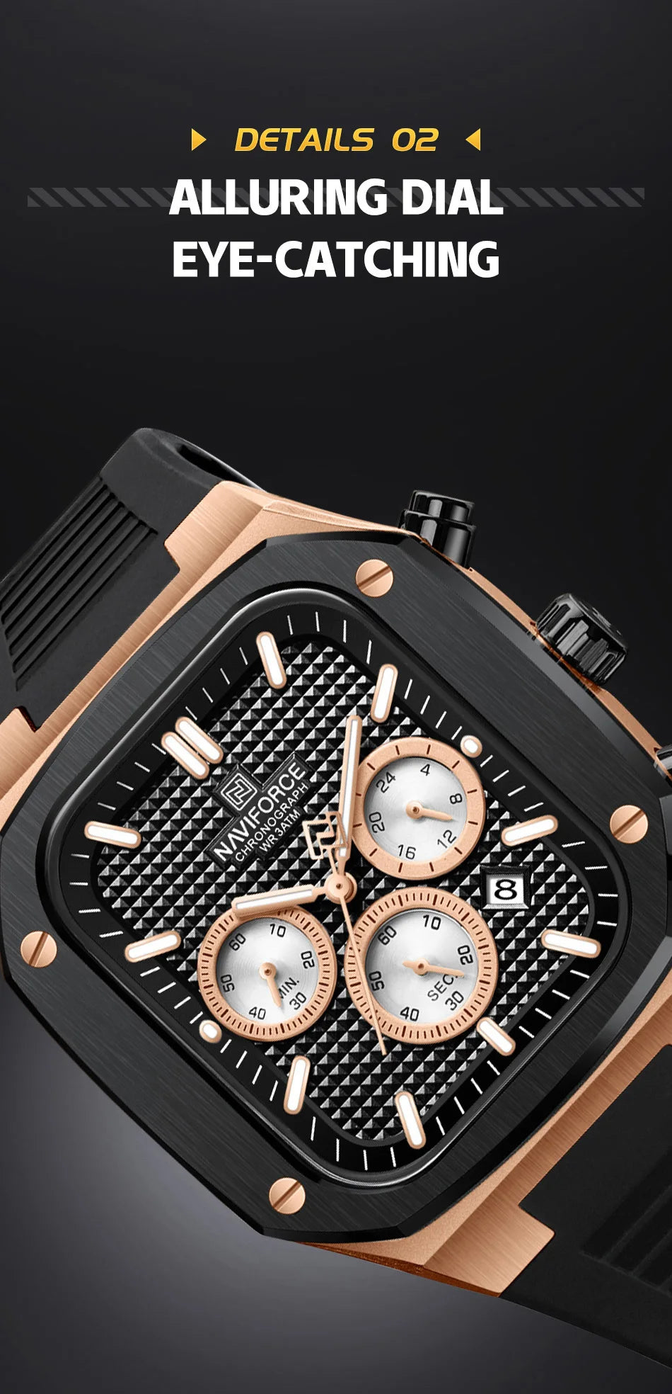 NAVIFORCE Lover’s Watch for Men and Women Casual Fashion Dress Wristwatch Waterproof Date Clock Couple Watch Gifts Set for Sale