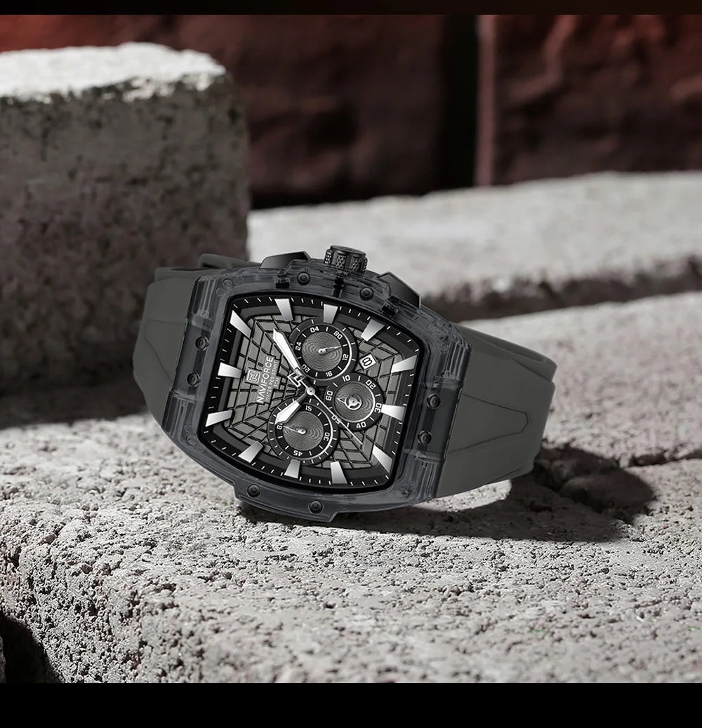2026 New NAVIFORCE Mens Watches Top Brand Luxury Steel Mutifunction Chronograph Watch for Men Fashion Sports Quartz Men Clock