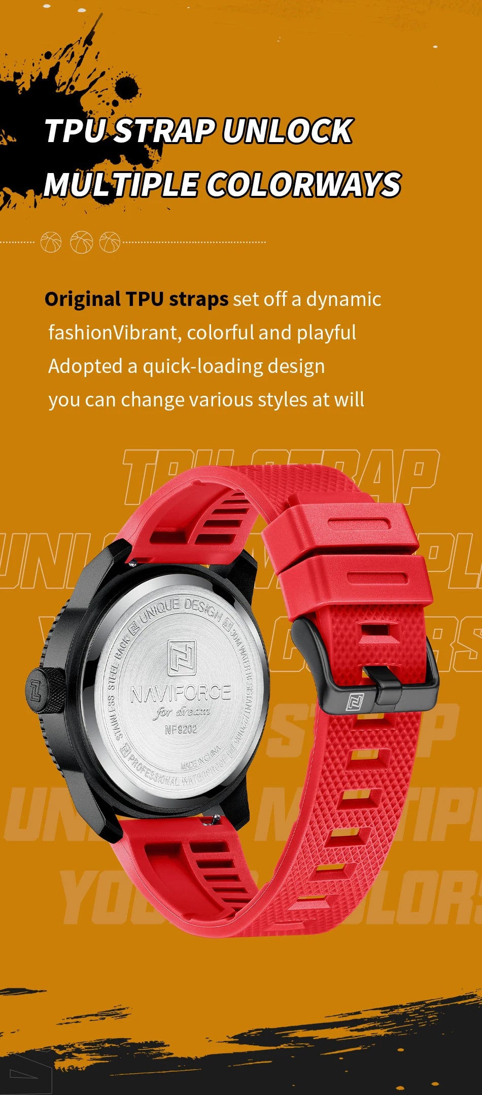 NAVIFORCE Luxury Silicone Strap Mens Watches Waterproof Sport Quartz Military Watch Men Clock Relogio Masculino 2022 New Arrival