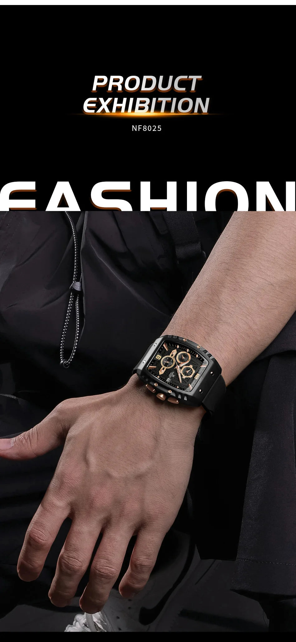 NAVIFORCE Brand New Design Men's Watches Silicone Band Military Quartz Wristwatches Fashion Waterproof Clock Relogio Masculino