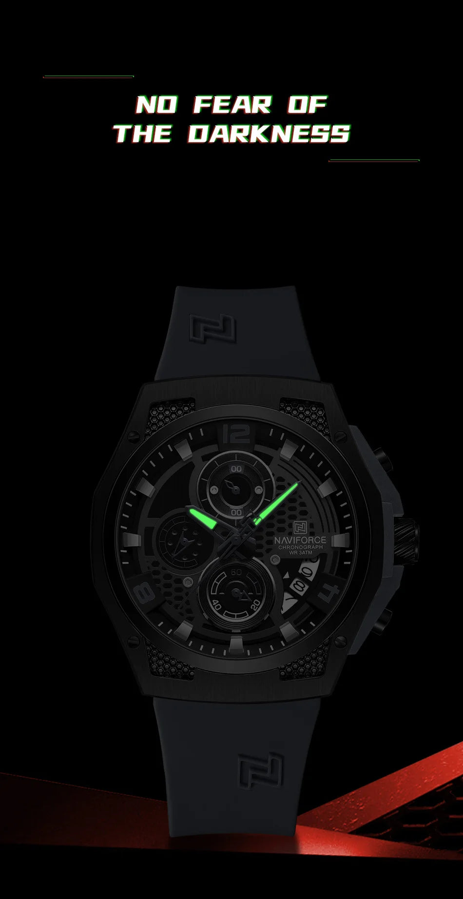 NAVIFORCE 2024 Larger Dial Men Military Watches Male High-end Quartz Calendar Fashion Design Wrist Watches PU Waterproof Clock