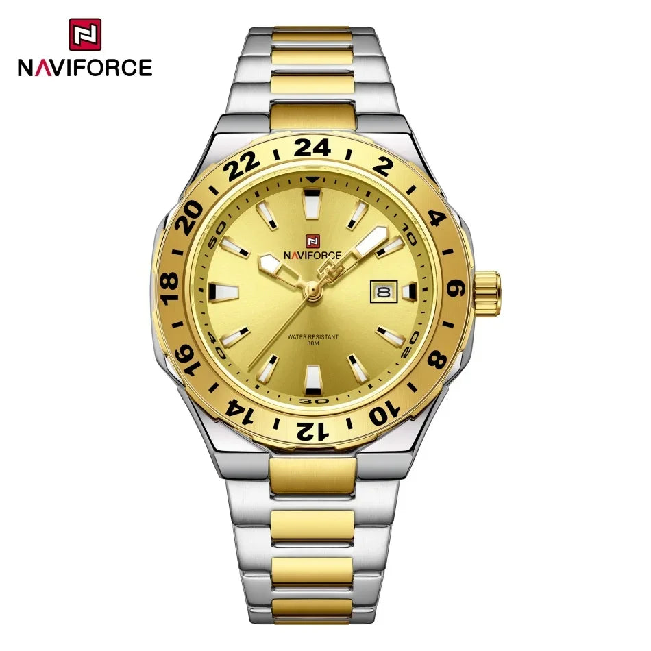 NAVIFORCE Men's Sport Casual Watch Men Military Quartz Wristwatch Date Display Waterproof Male Clock Watches Relogio Masculino