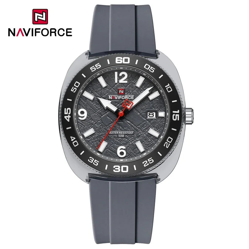 NAVIFROCE Classic Men's Watches Luminous Points Sports 50M Waterproof Watch Calendar Quartz Clock Men's Gift Relogio Masculino