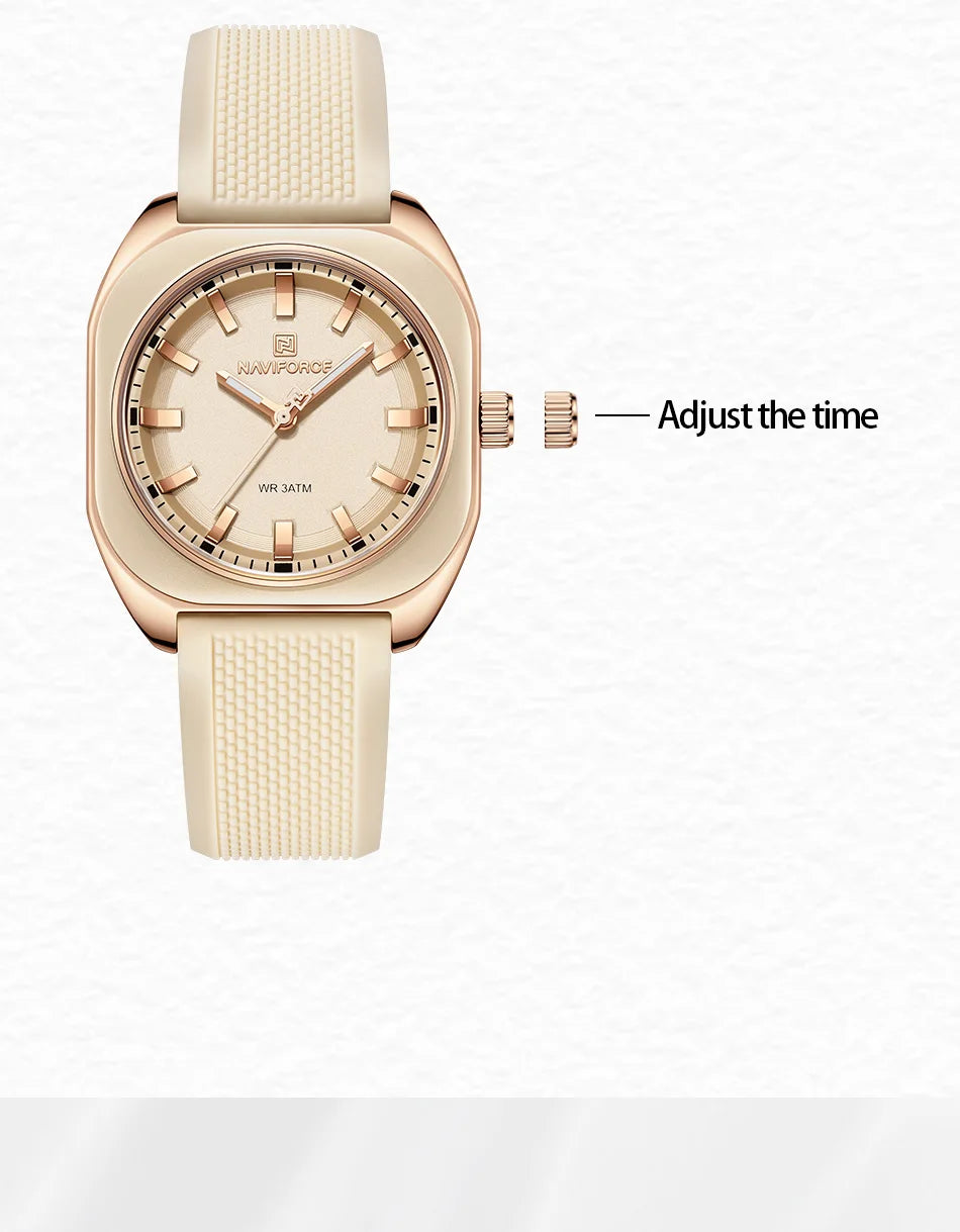 NAVIFORCE Elegant Watch For Women Fashion Quartz Wristwatch Woman Watches Ladies Festival Valentine's Day Gift Clock Reloj Mujer
