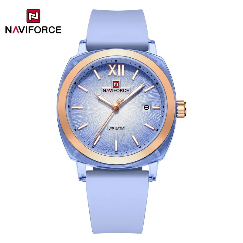 NAVIFORCE Leisure Sports Women's Watch Simple Elegant Waterproof Creative Women Minimalist Style Quartz Calendar ladies Watches