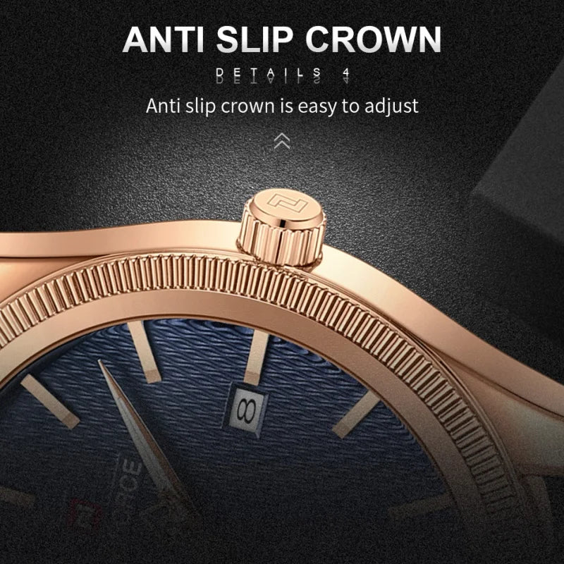 NAVIFORCE Men's Watches Fashion Genuine Leather Strap 30M Waterproof Male Quartz Wristwatches Luminous Point Date Display Clock