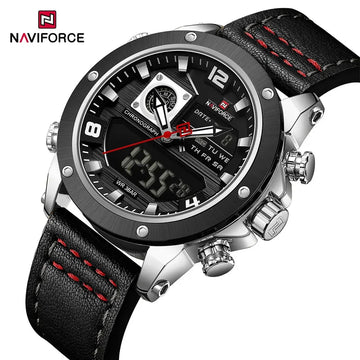 NAVIFORCE Dual Display Watches For Men Top Brand Luxury Military Waterproof Watch Men Casual Sport Digital Watch Montre Homme