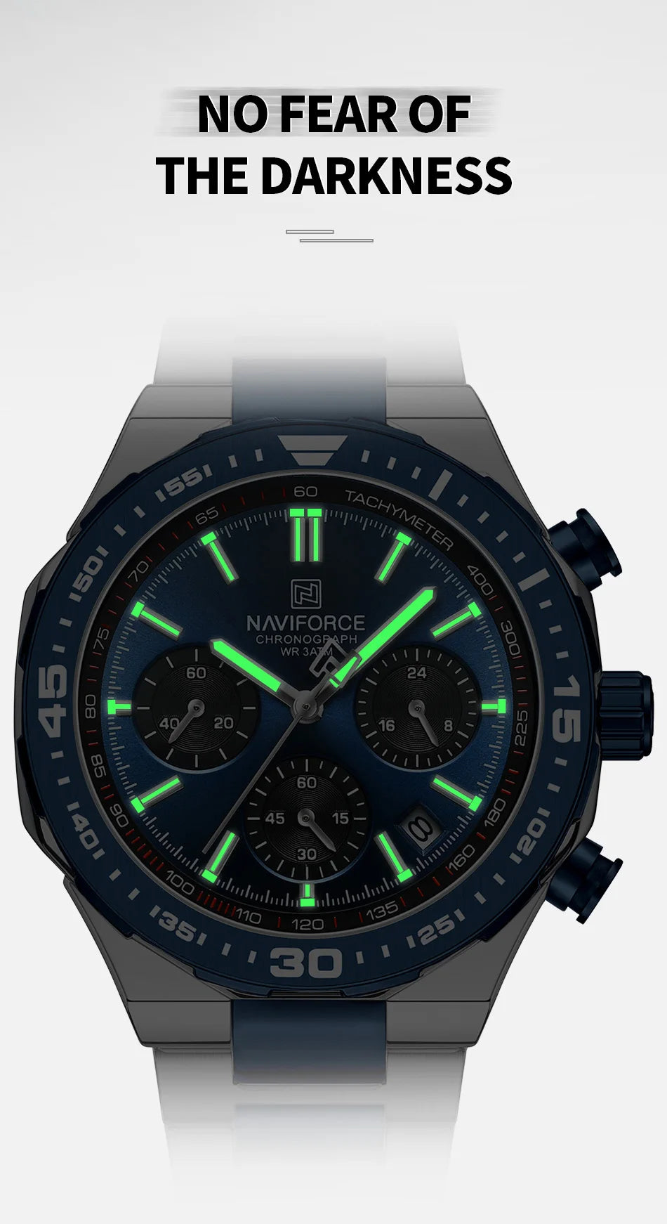 NAVIFORCE Luxury Stainless Steel Waterproof Classic Quartz Wristwatches Fashion Watch Men High Quality Male Big Face Clock Gifts