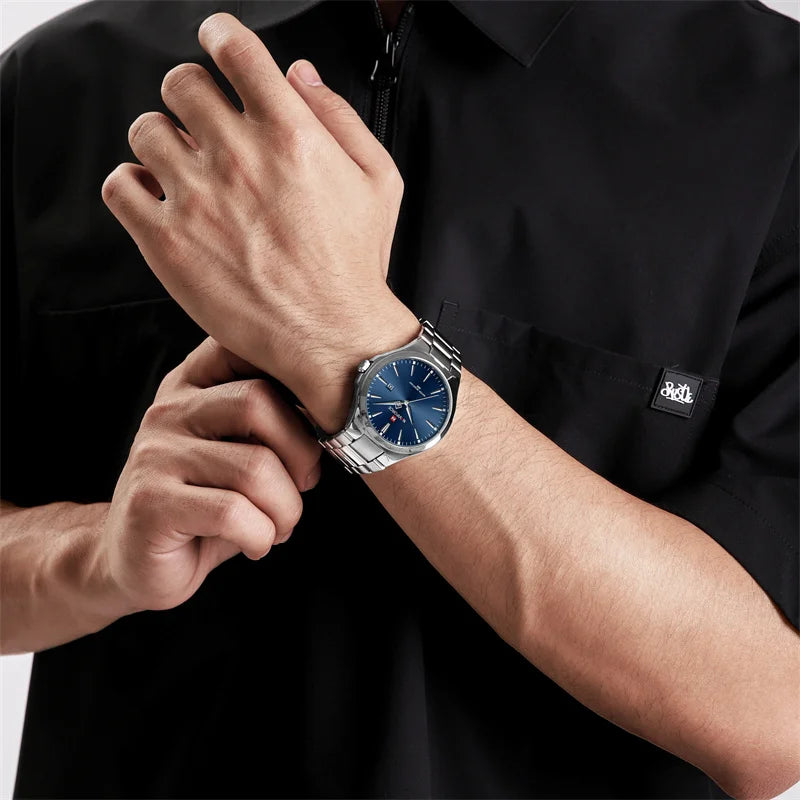 NAVIFORCE Original Fashion Watches for Men Stainless Steel Simple Elegant Clock Male Waterproof Wrist Watch Relogio Masculino