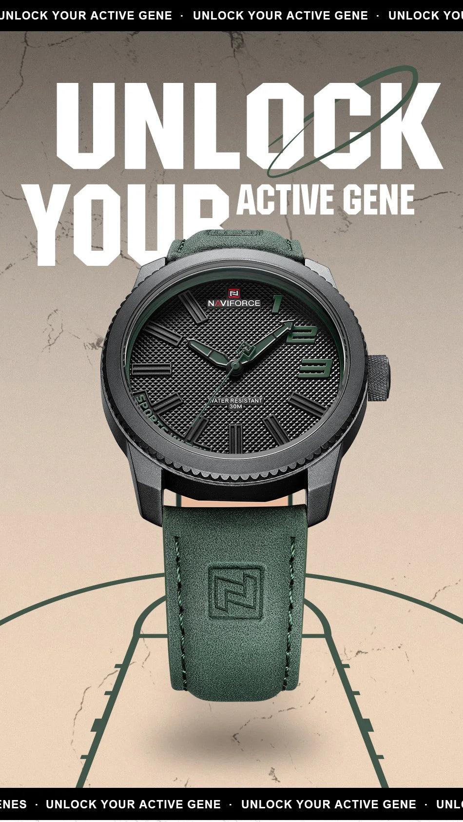 NAVOFORCE 2022 New Watch Men Leather Men's Casual Business Male Watch Waterproof Sport Wristwatch Hot Sale Relogio Masculino
