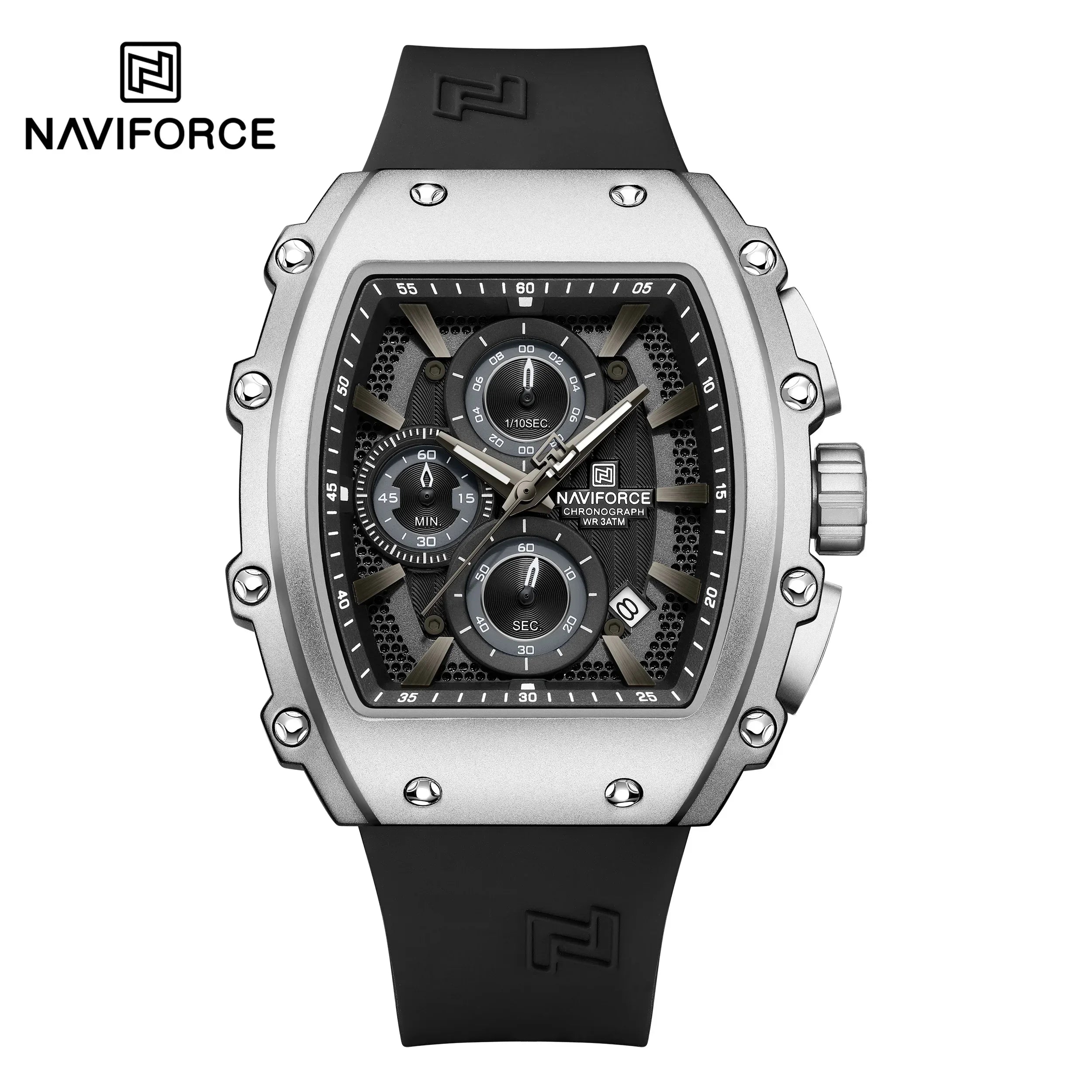 NAVIFORCE Luxury Men's Watch Quartz 30M Waterproof Chronograph Bucket with Night Light Display Sports Business Relogio Masculino