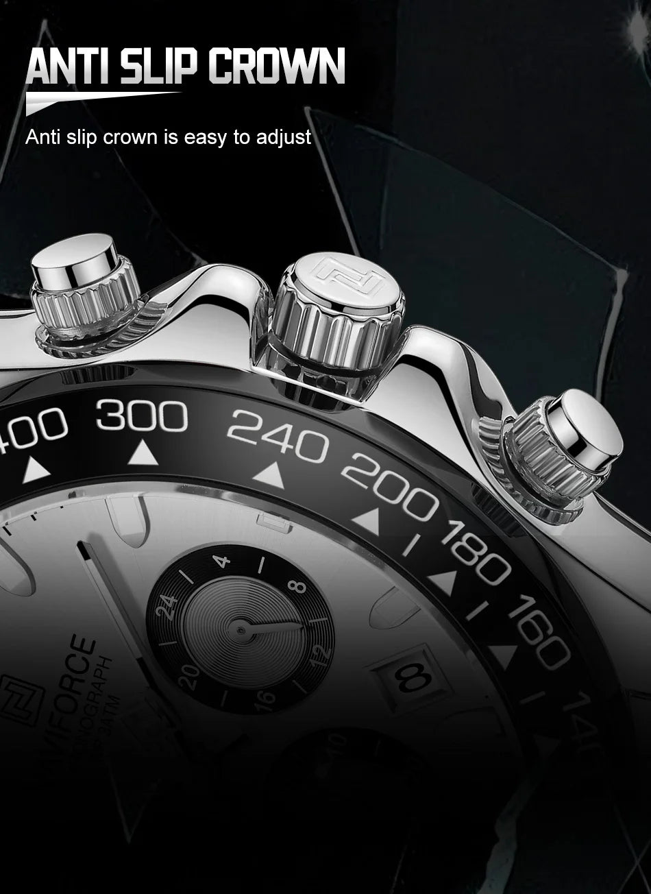 NAVIFORCE Men's Sport Watch Silicone Band Luminous Muti Chronograph Casual Wristwatch Relogio Masculino Male Gift with 2025 Mode
