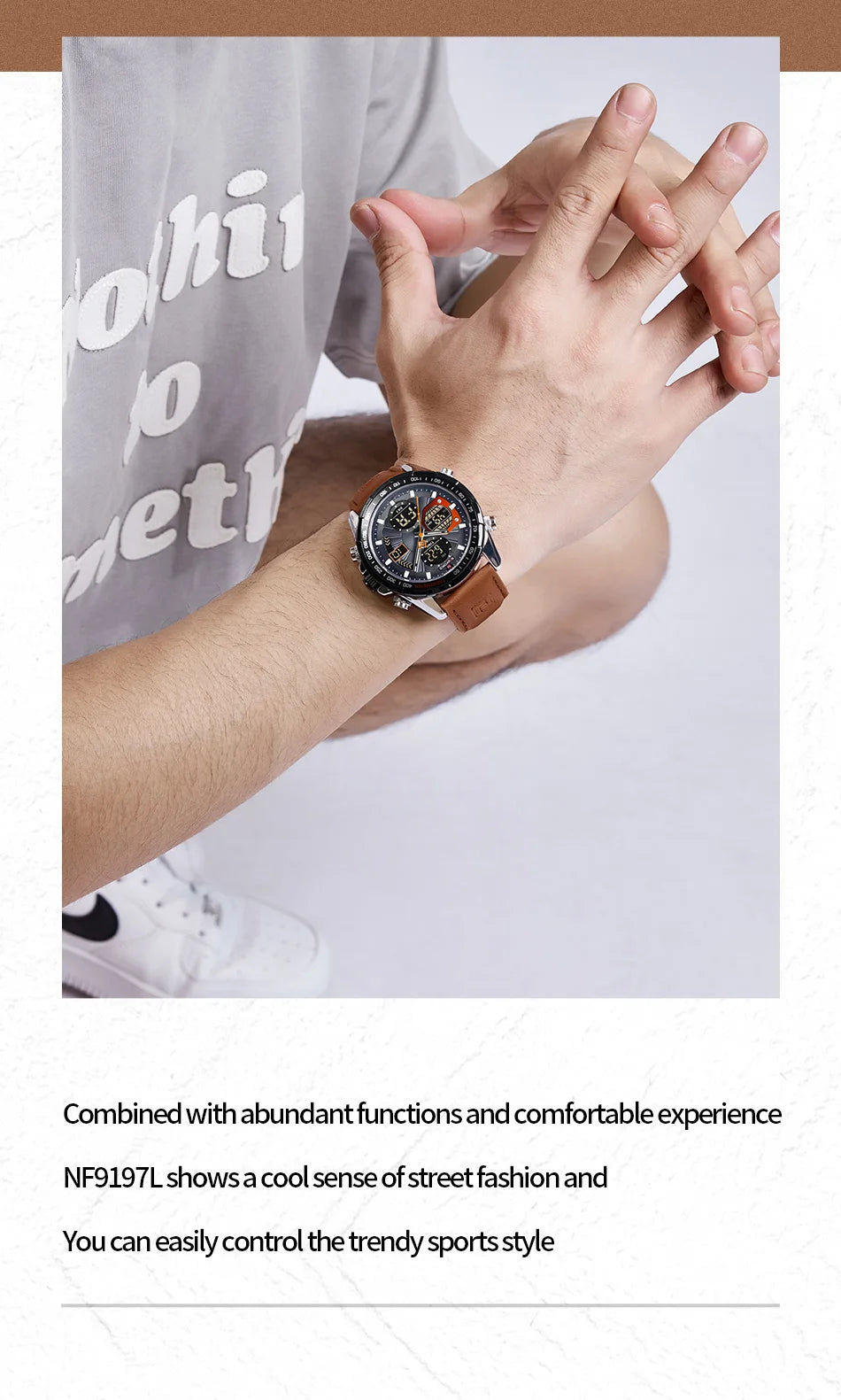 NAVIFORCE Military Watches for Men Luxury Sport Chronograph Alarm WristWatch Waterproof Quartz Big Clock Digital Male Watch