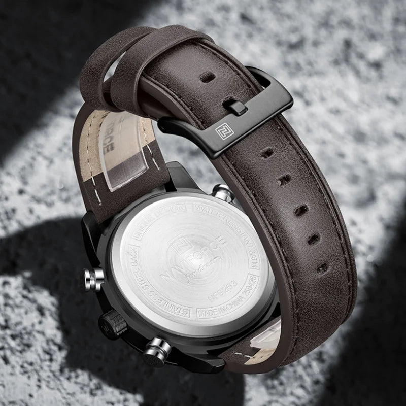NAVIFORCE Men Watch Fashion Sports Waterproof Alarm Countdown Automatic Calendar Display Luxury Brand Men Original Quartz Watch
