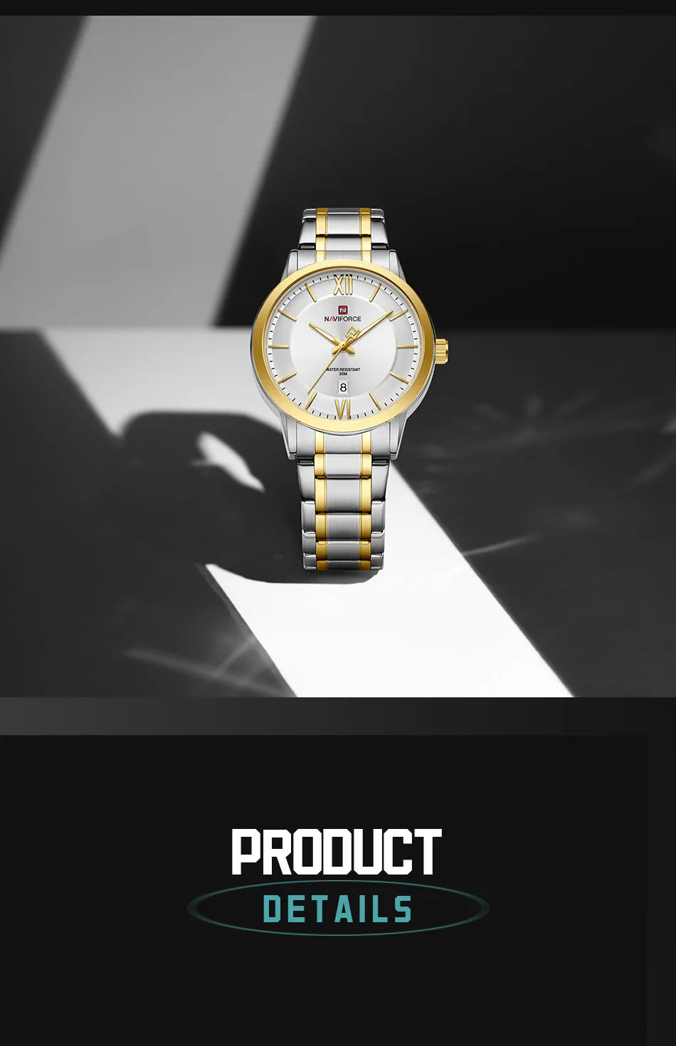 NAVIFORCE Original Watches for Men Military Sports Calendar Clock Luxury Waterproof Quartz Steel Strap WristWatch Reloj Hombre