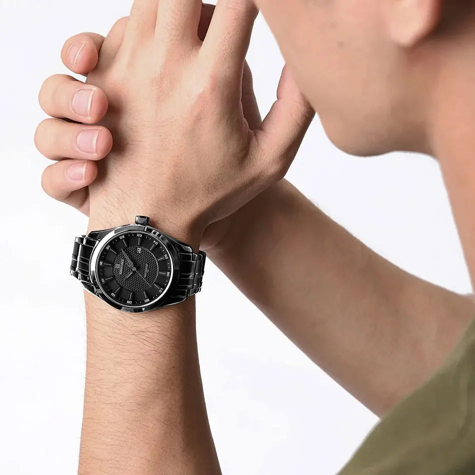 NAVIFORCE New Style Men's Quartz Business Watch Waterproof Sports Casual Stainless Steel Strap Men Date Clock Relogio Masculino