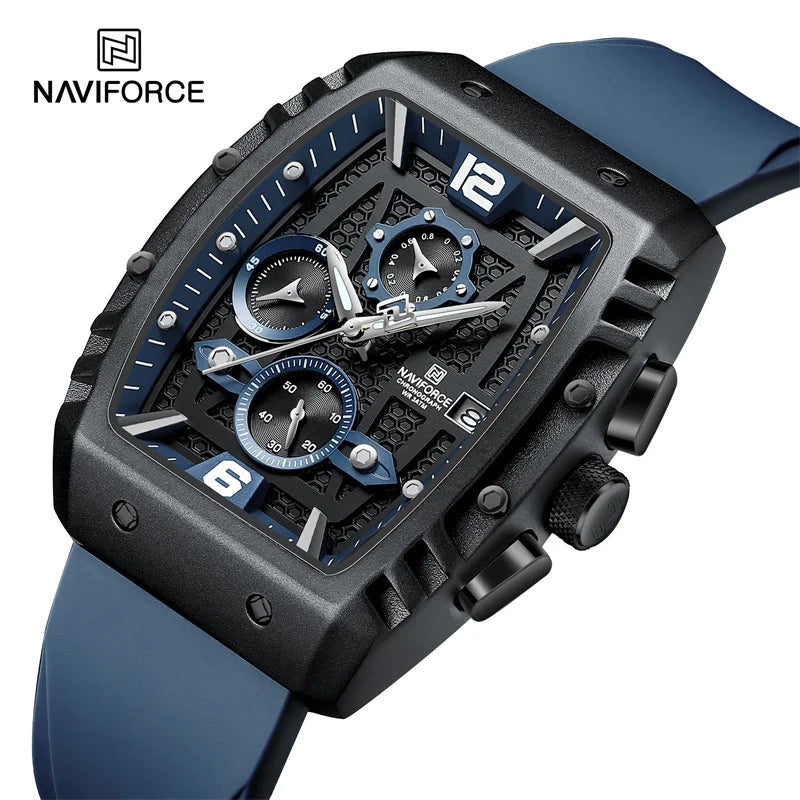 2024 Top Brand NAVIFORCE New Men Luxury Watches Chronograph Sport Quartz Wristwatch Waterproof Luminous Date Clock Reloj Hombre